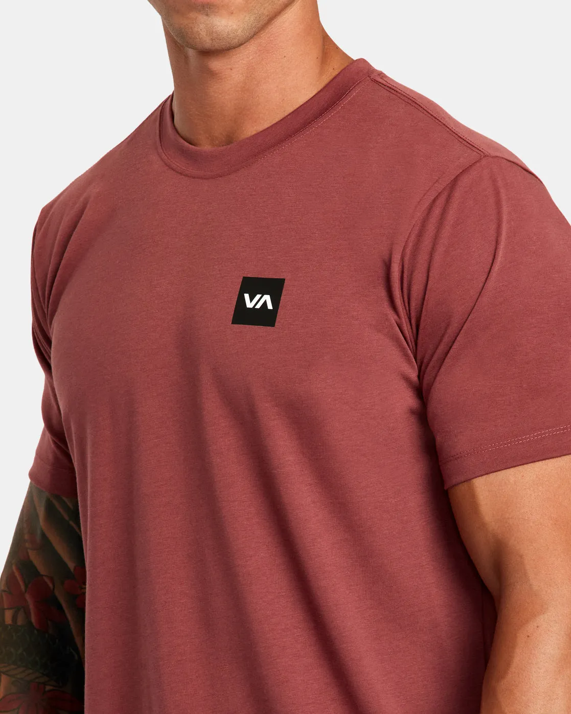RVCA 2X Tee - Oxblood Red