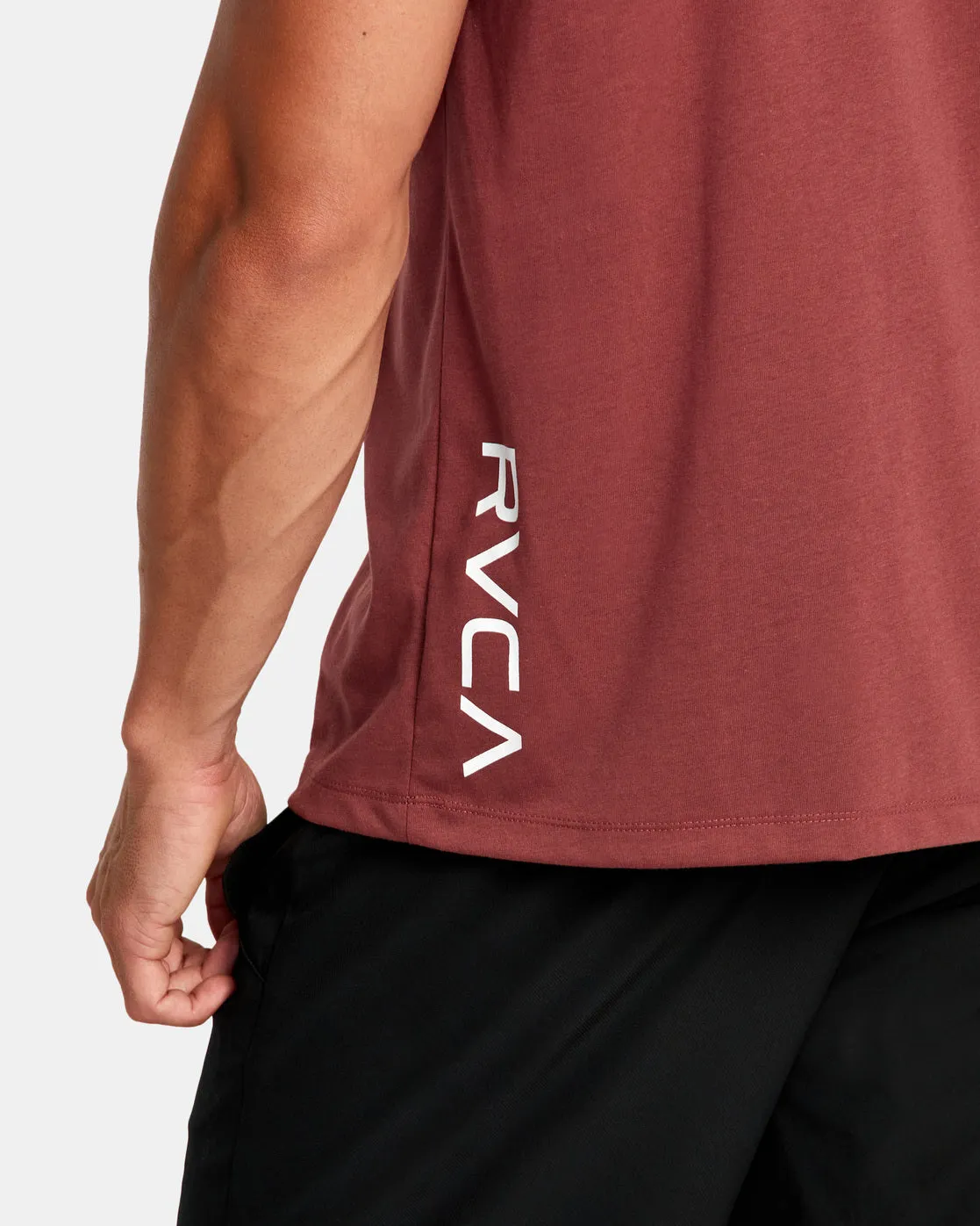 RVCA 2X Tee - Oxblood Red
