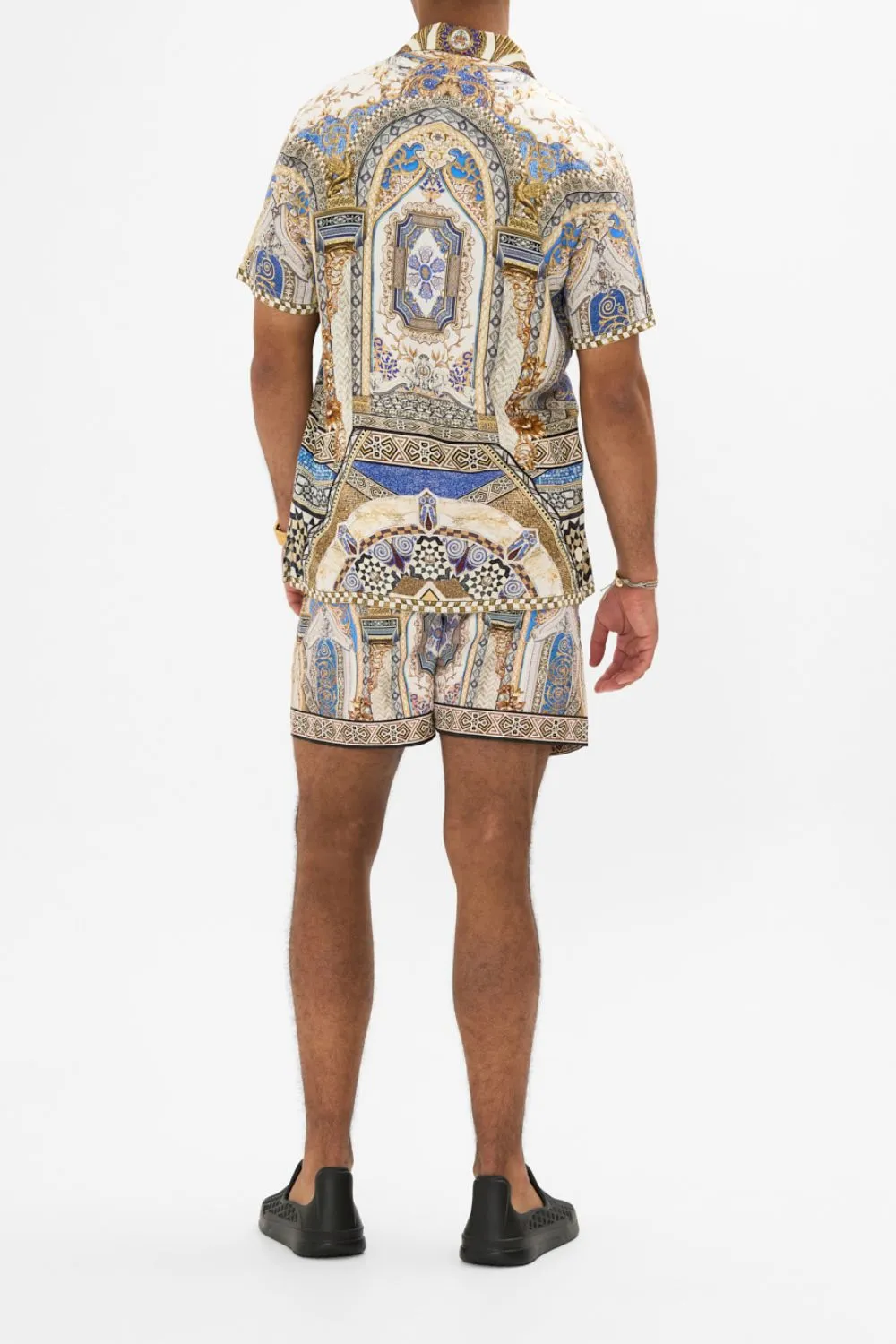 SHORT SLEEVE CAMP COLLARED SHIRT MAKE ME YOUR MOSAIC