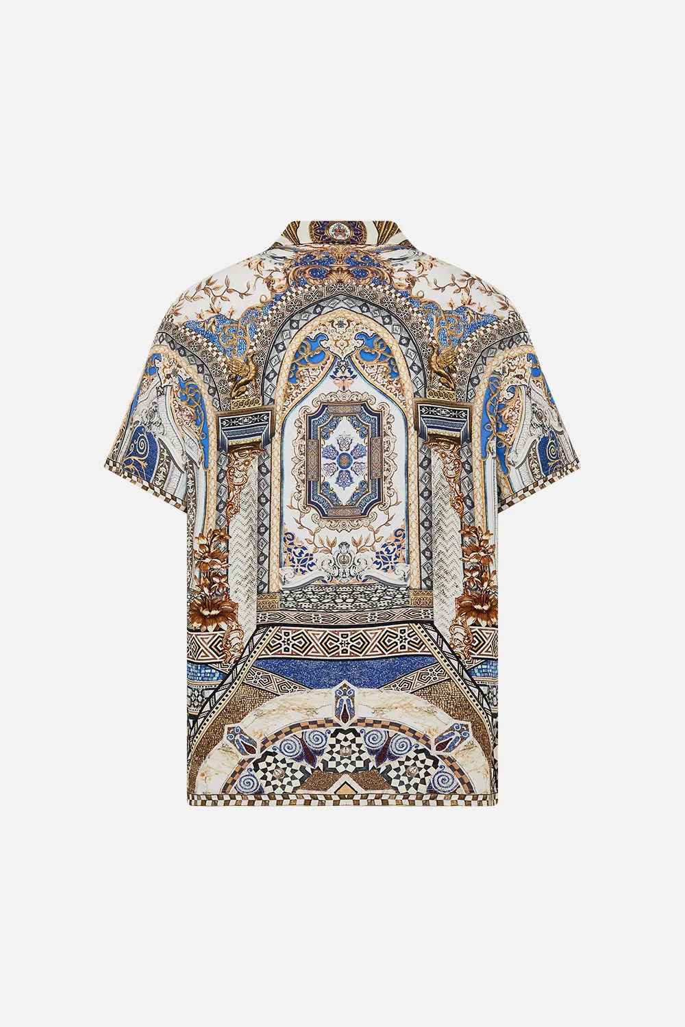 SHORT SLEEVE CAMP COLLARED SHIRT MAKE ME YOUR MOSAIC