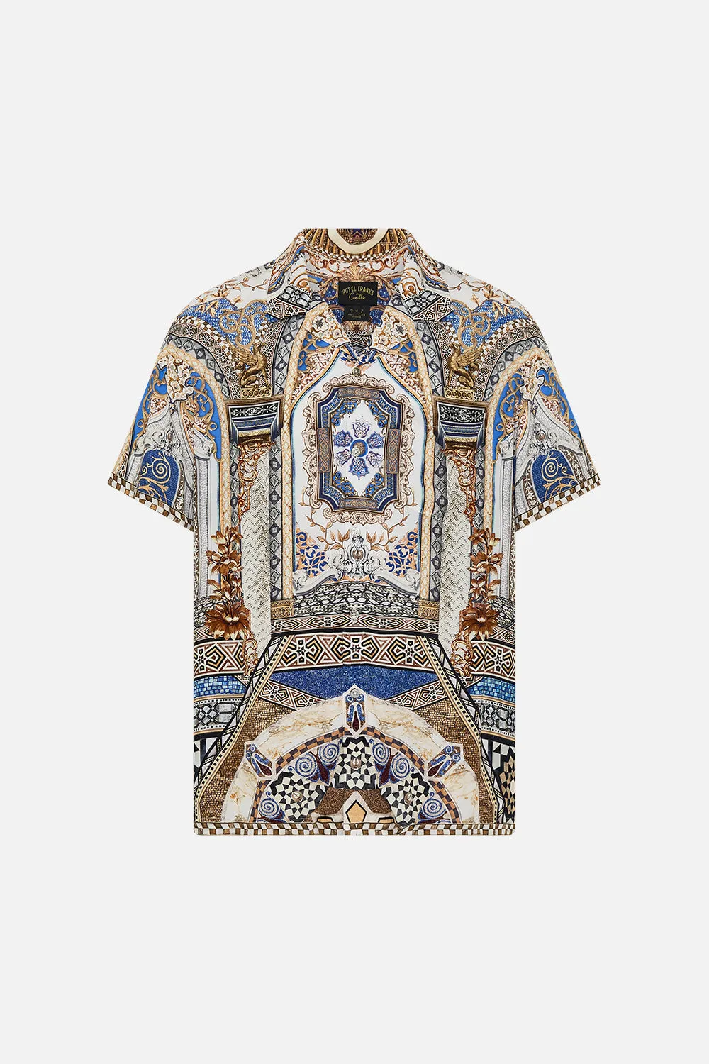 SHORT SLEEVE CAMP COLLARED SHIRT MAKE ME YOUR MOSAIC