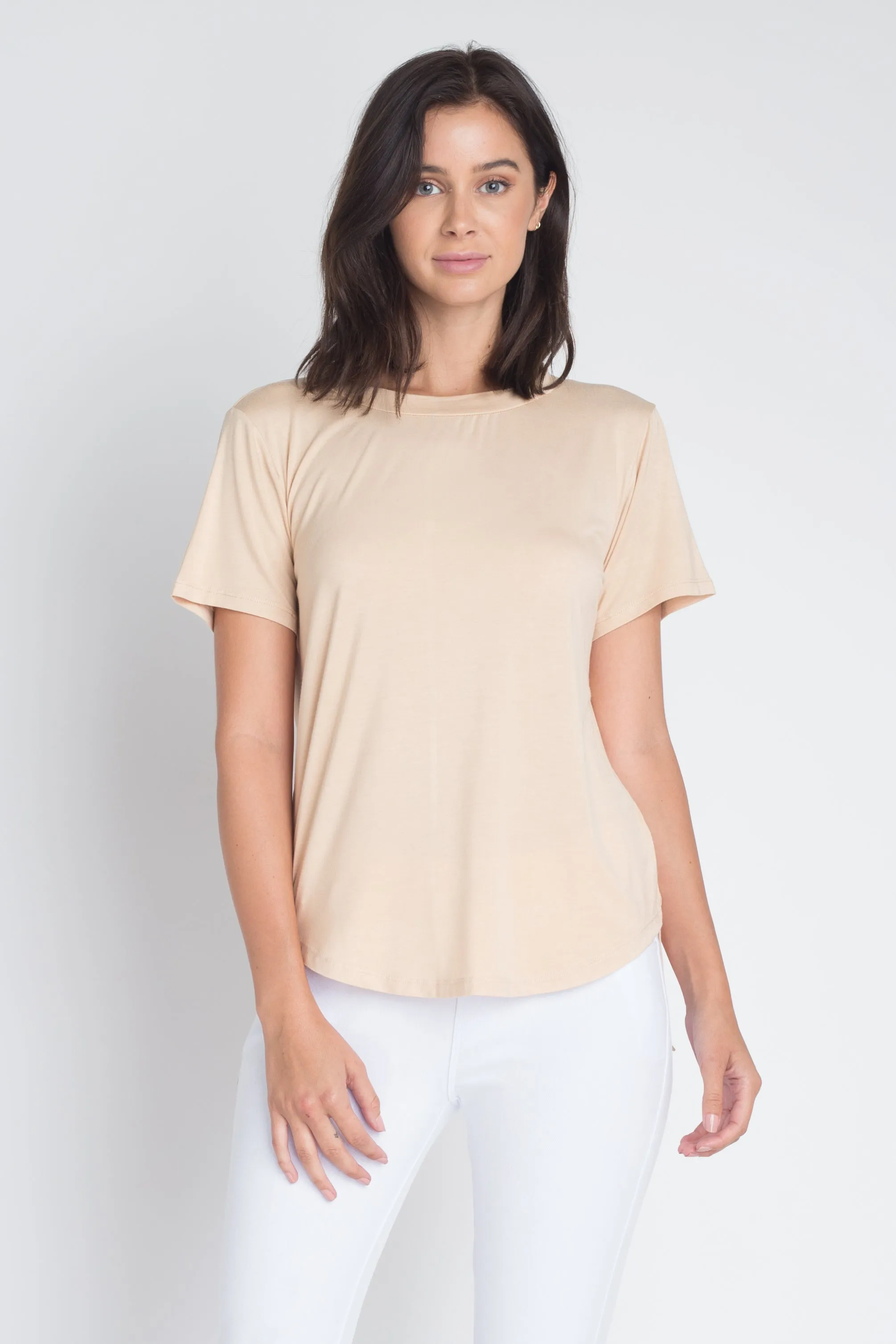 Strappy Back Short Sleeve T-Shirt