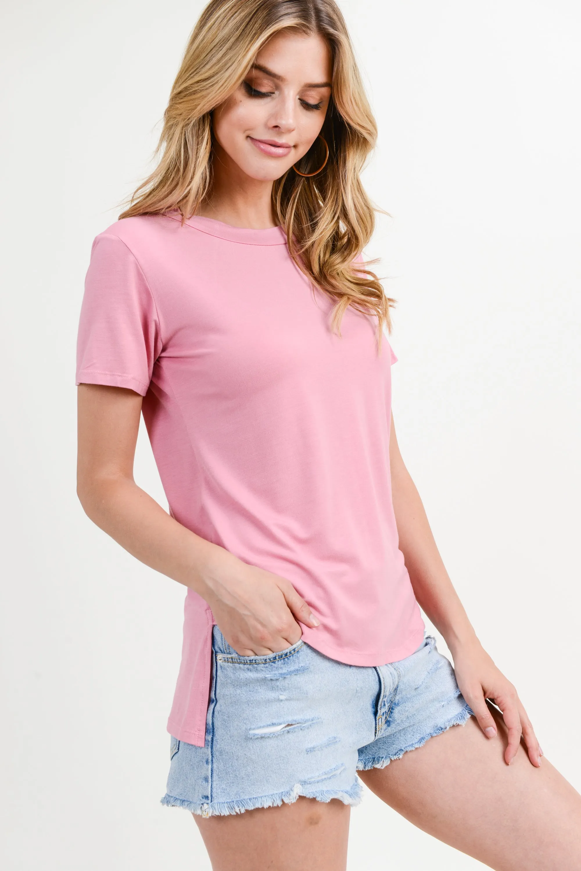 Strappy Back Short Sleeve T-Shirt