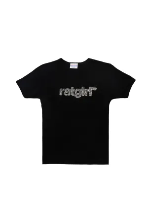 STRAY RATS - RATGIRL RHINESTONE BABY TEE