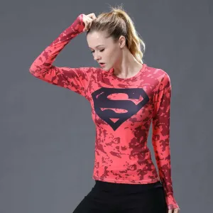Superman T-shirts Women Long