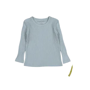 The Long Sleeve Tee - Ocean Ribbed