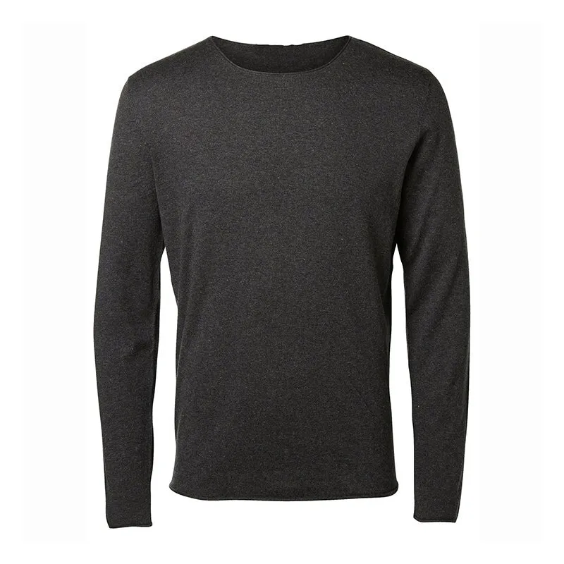 The Slim Fit Long Sleeve Raw Edge T-Shirt - Up to size XXL!