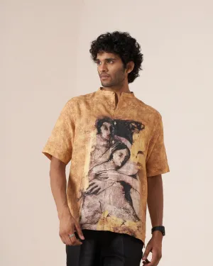 Timeless Embrace (Pure Linen Short Sleeve Shirt)  AddysForMen