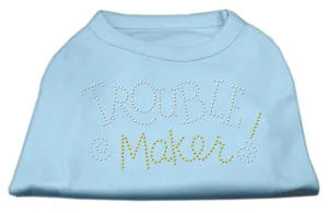 Trouble Maker Rhinestone Shirts Baby Blue M (12)