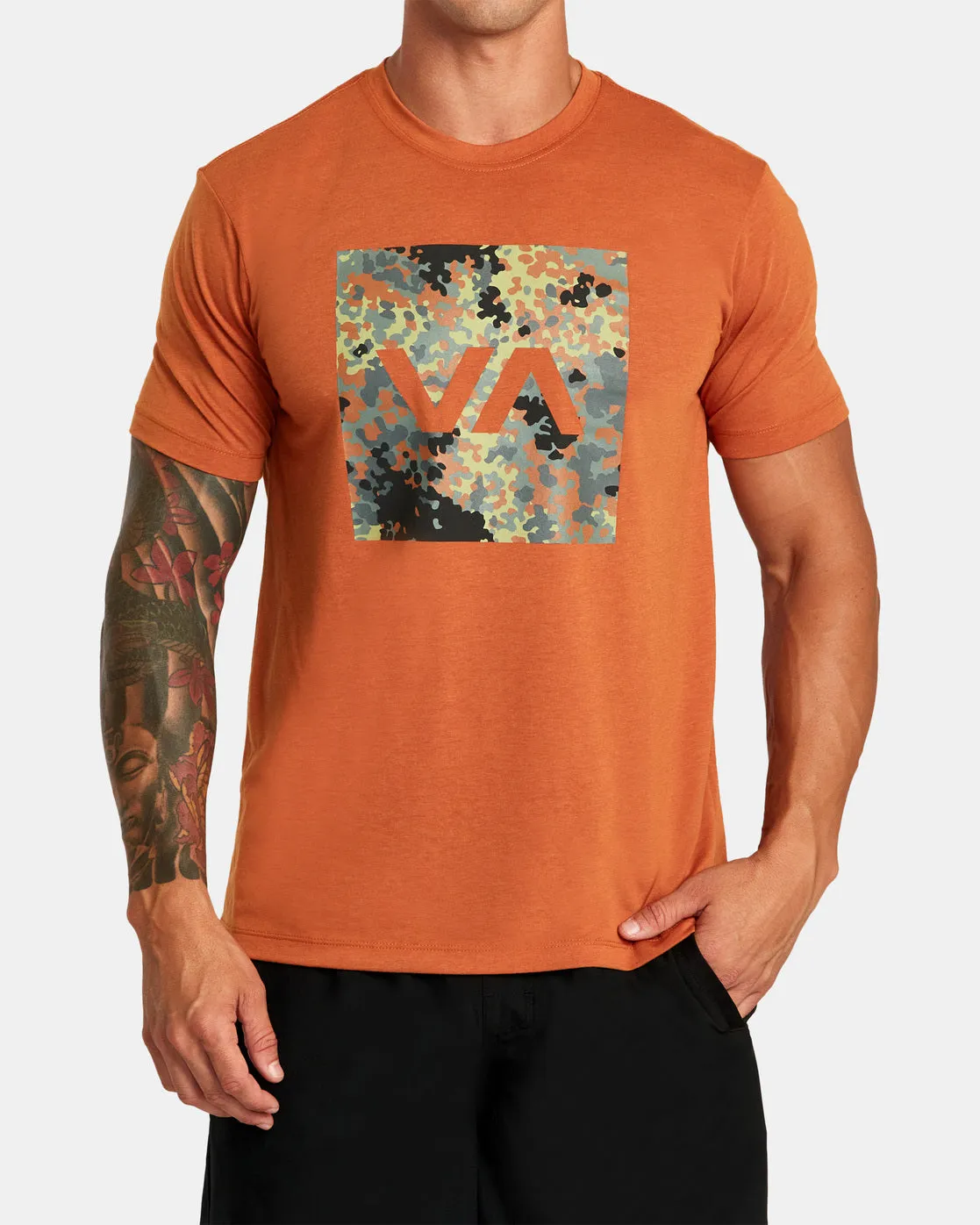 VA Box Fill Hunter Camo Tee - Dark Amber