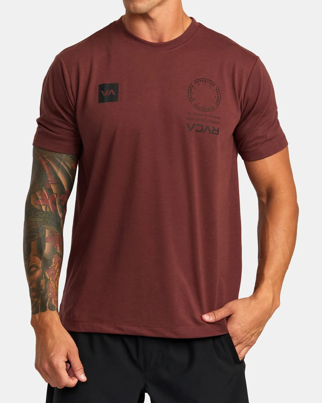 VA Mark Tee - Mahogany