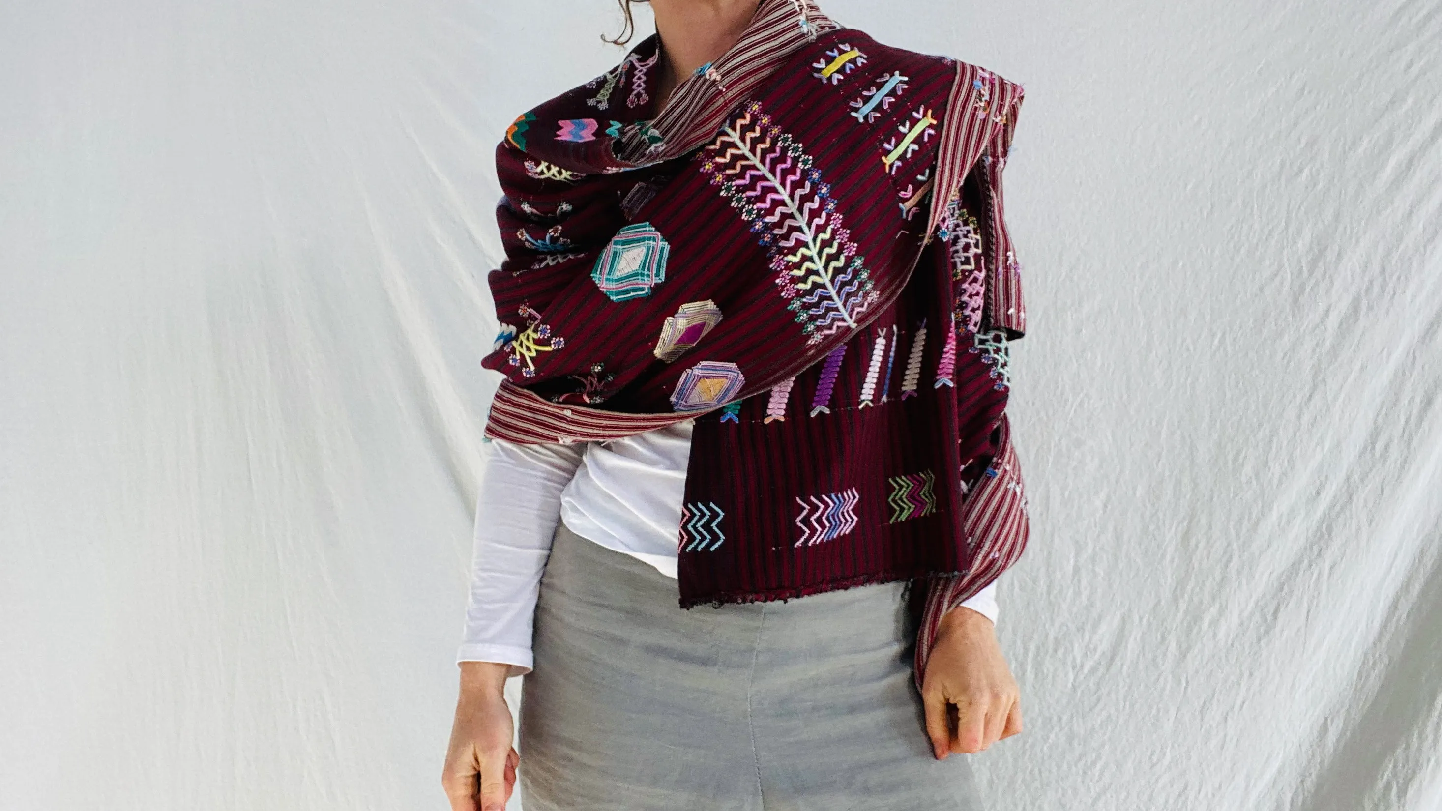Vintage Colotenango Guatemalan Wrap. Fine Example. 8A