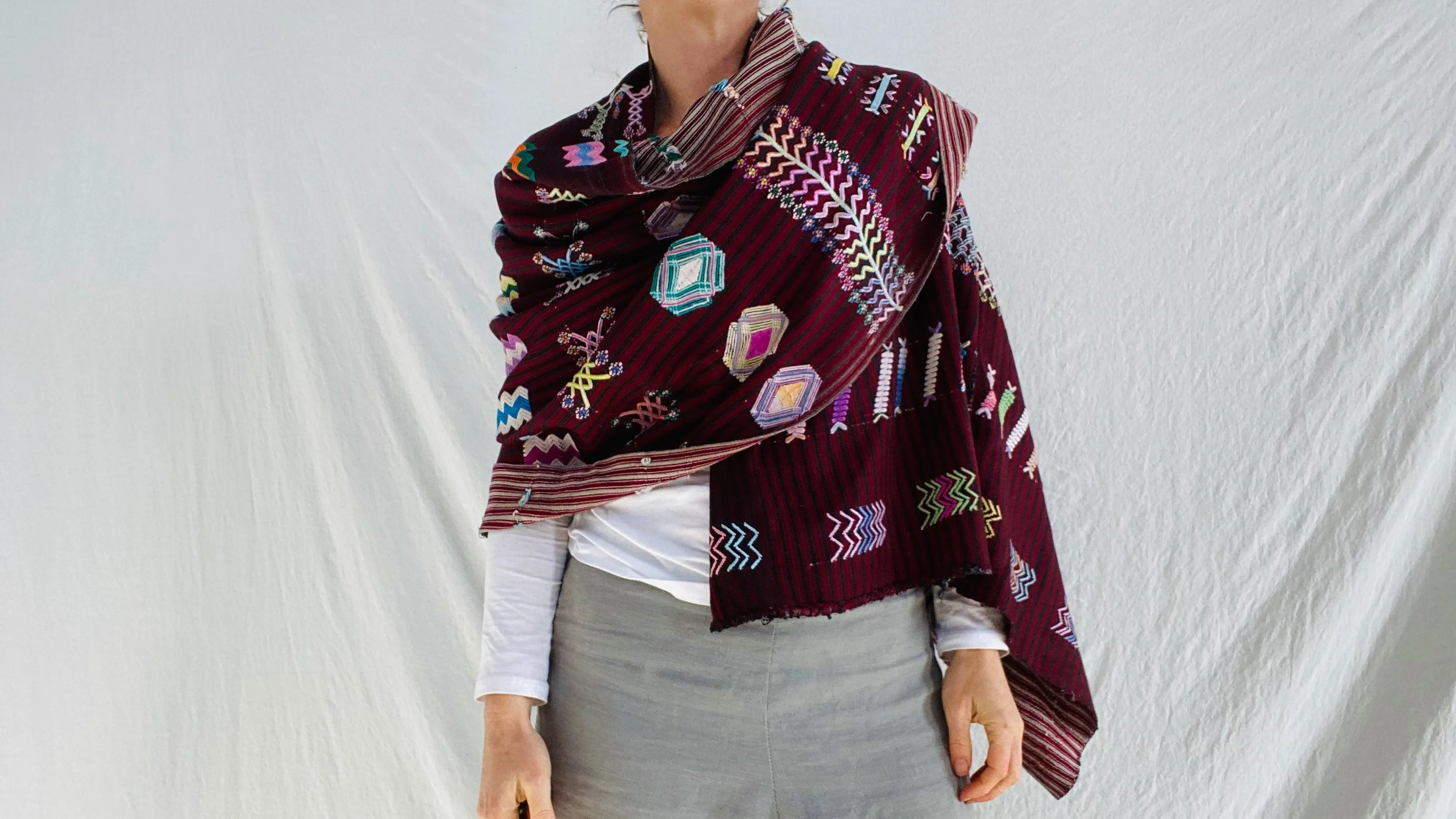 Vintage Colotenango Guatemalan Wrap. Fine Example. 8A