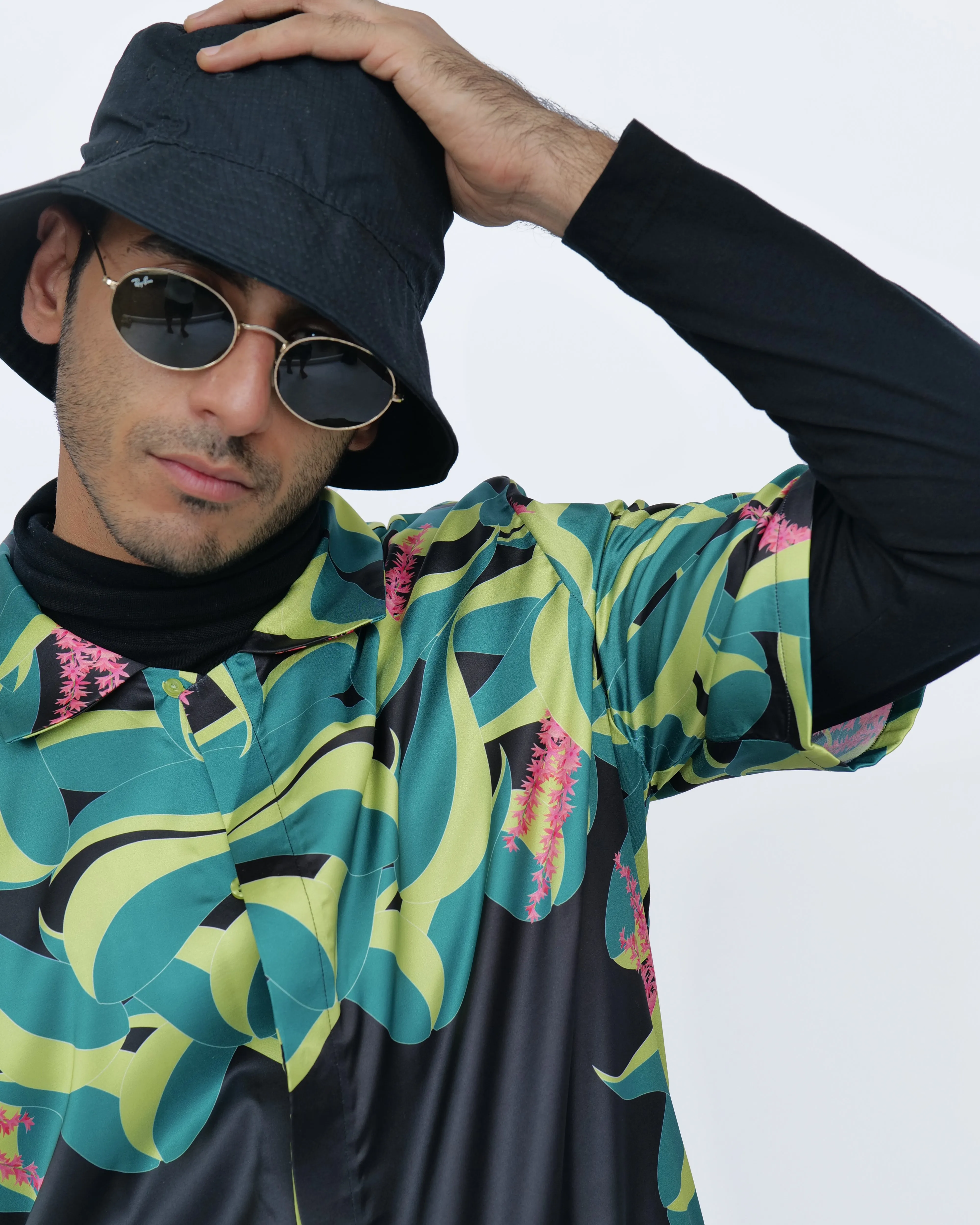 Volcano Vista - Premium Soft Satin Shirt