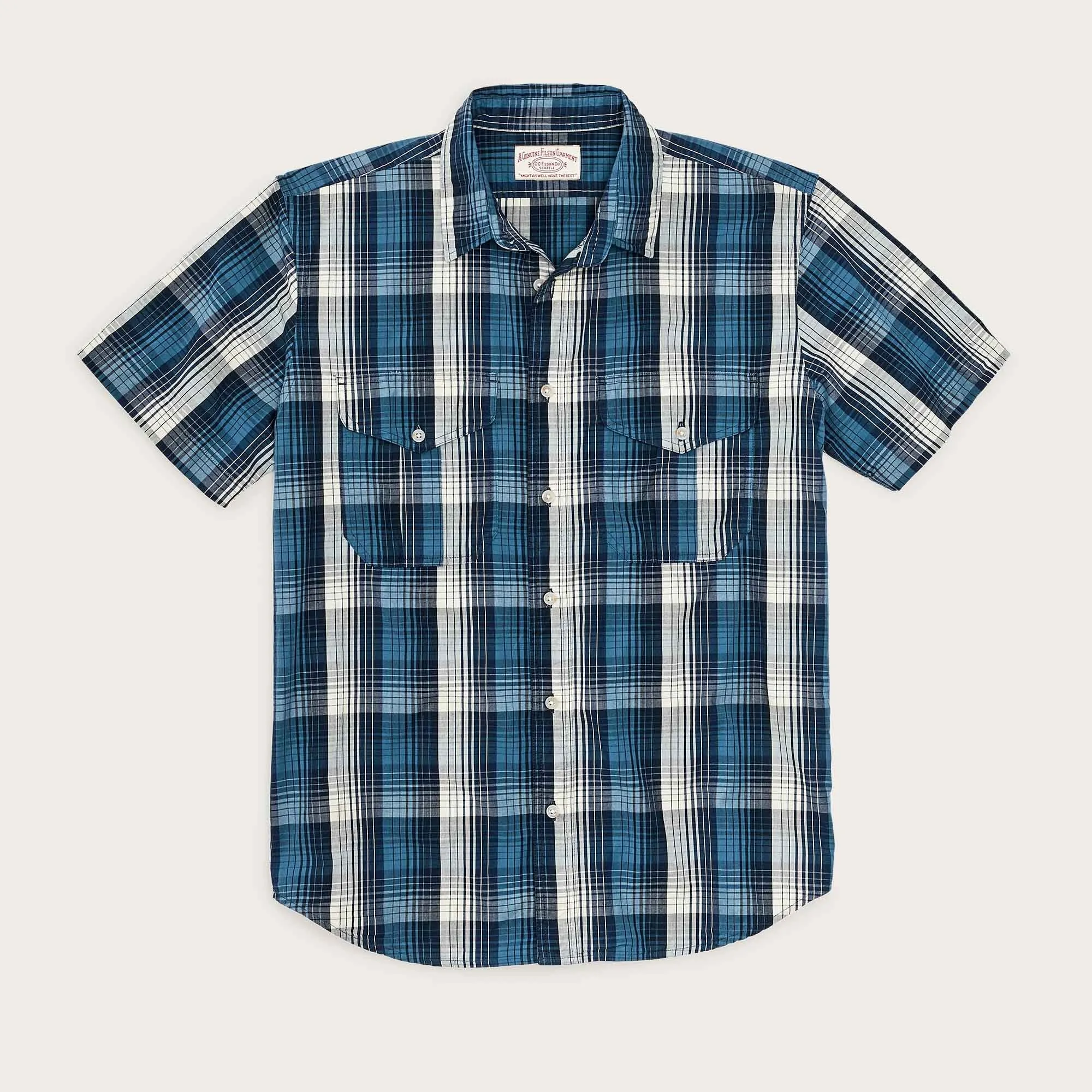 WASHED SS FEATHER CLOTH SHIRT