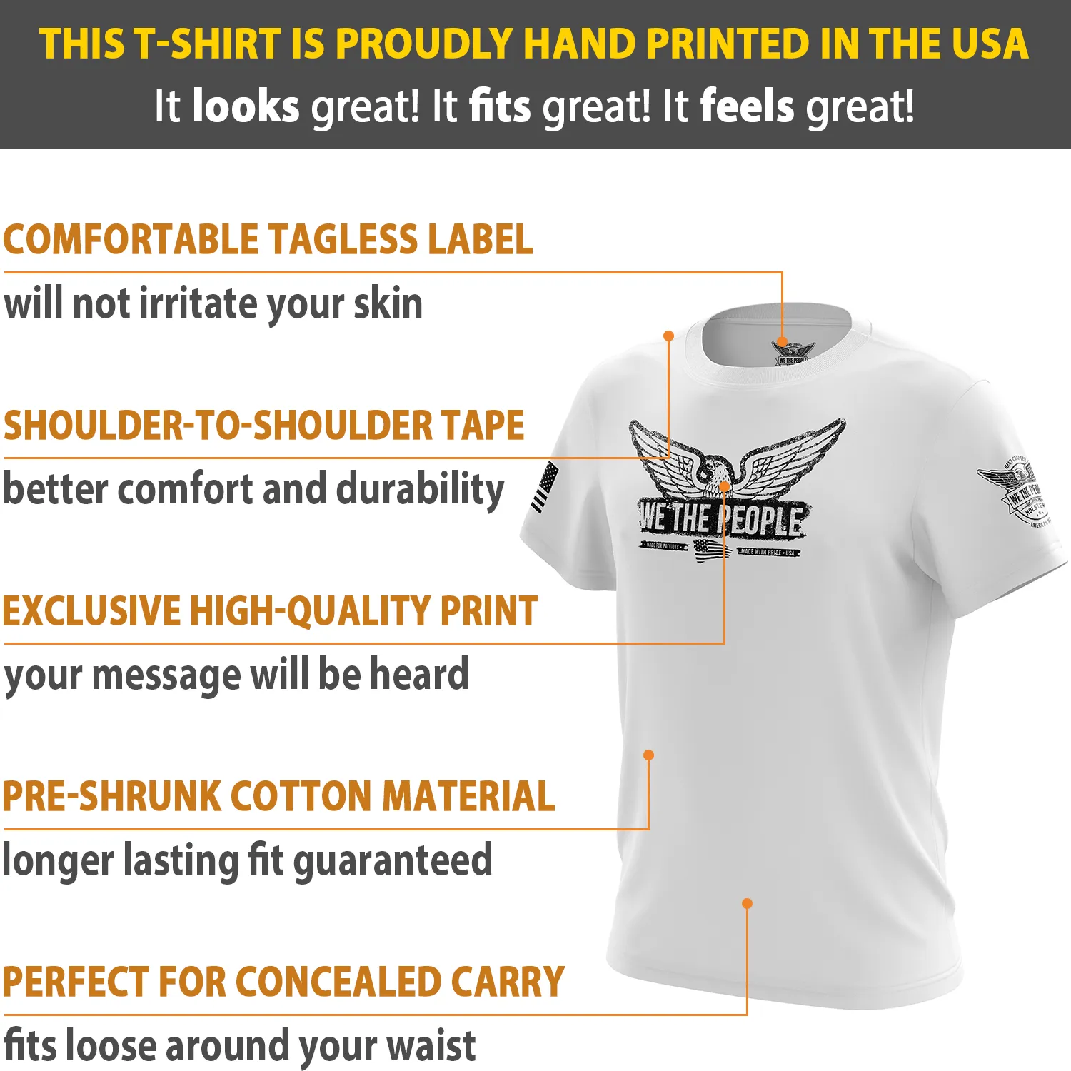 We The People Eagle Short Sleeve Shirt