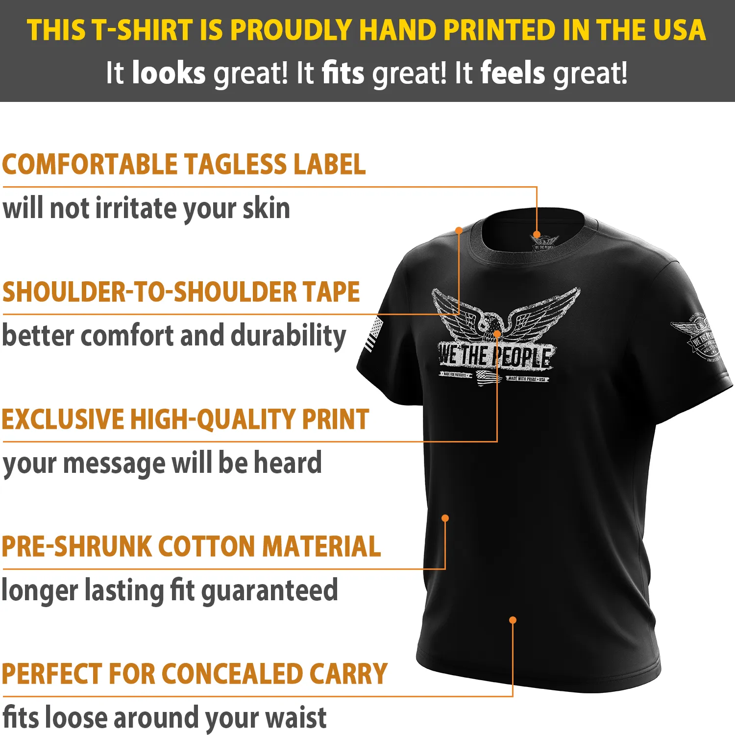 We The People Eagle Short Sleeve Shirt