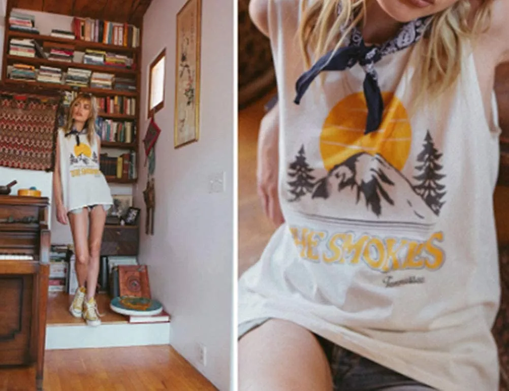 Women The Smokies T-Shirt Graphic Vintage T-Shirts Tops