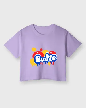 Womens Cropped TShirt Funky Bubble