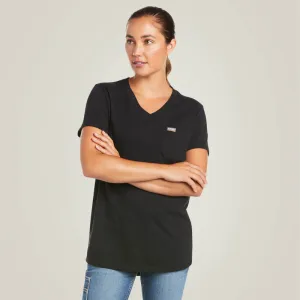 Women's Rebar Cotton Strong V-neck Top