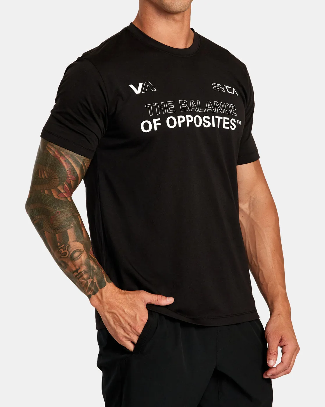 Yin Yang Balance Tee - Black