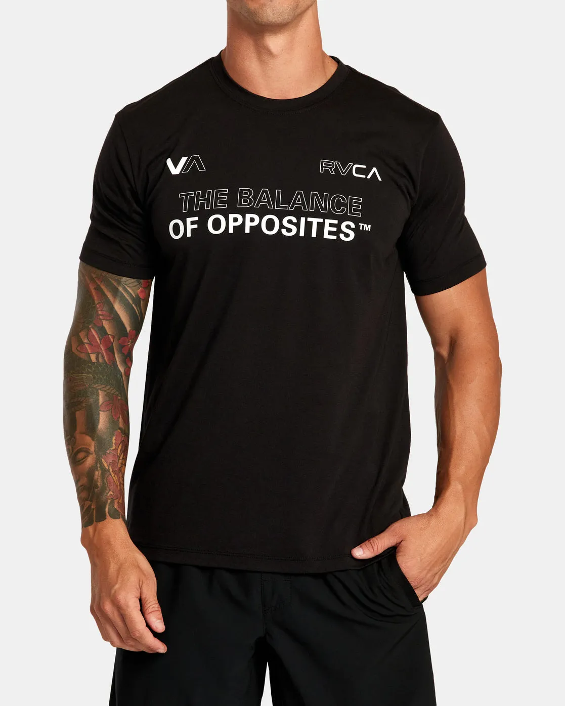 Yin Yang Balance Tee - Black