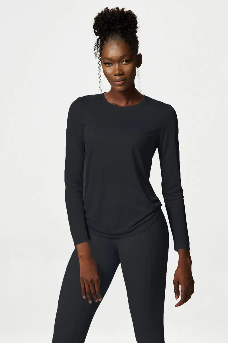 Yoga Clothing Top Loose Long Sleeved Sports Top Women Quick Drying Fitness T shirt Sports Blouse